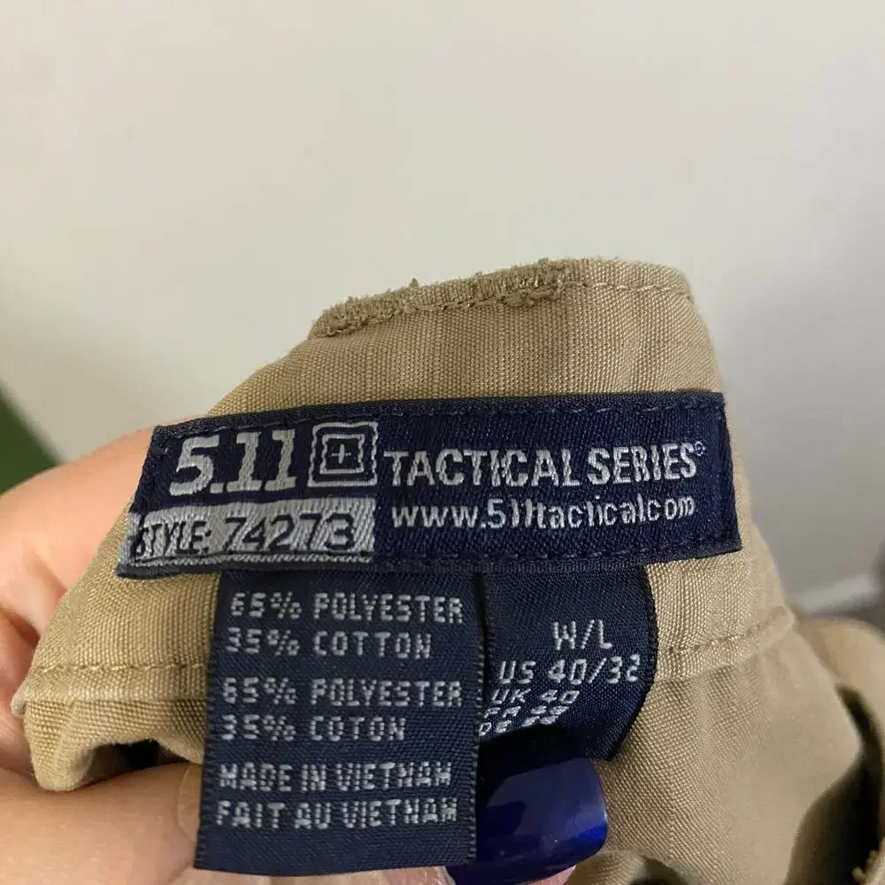 5.11 Tactical Men's Taclite Pro Lightweight Performance Pants Tan Sz 40